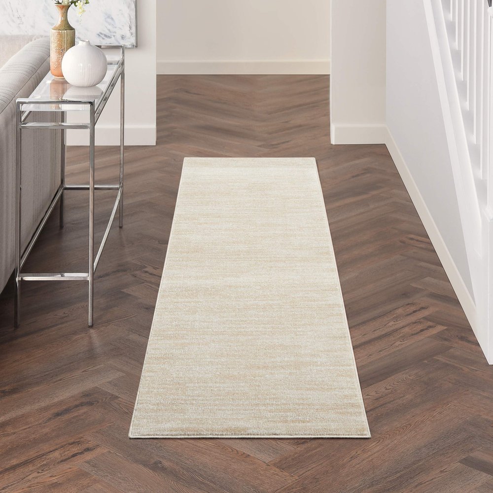 Nourison Home Nourison Essentials Ivory Beige 2'2" x 7'6" Area Rug - Easy Clean, Non Shedding, Bed Room, Living Room, Dining Room, Kitchen (8' Runner)