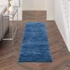 Nourison Home Nourison Essentials Navy Blue 2'2" x 7'6" Area Rug - Easy Clean, Non Shedding, Bed Room, Living Room, Dining Room, Kitchen (8' Runner) view 1