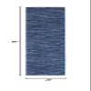 Nourison Home Nourison Essentials Navy Blue 2'2" x 7'6" Area Rug - Easy Clean, Non Shedding, Bed Room, Living Room, Dining Room, Kitchen (8' Runner) view 2