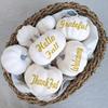 12 PCS White Artificial Pumpkins for Halloween, Fall Thanksgiving Decorating view 3