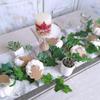 12 PCS White Artificial Pumpkins for Halloween, Fall Thanksgiving Decorating view 4