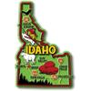 Idaho Colorful State Magnet by Classic Magnets, 2.7" x 4", Collectible 3D Rubber Vintage-Style Souvenirs and Gifts Made in The USA view 1