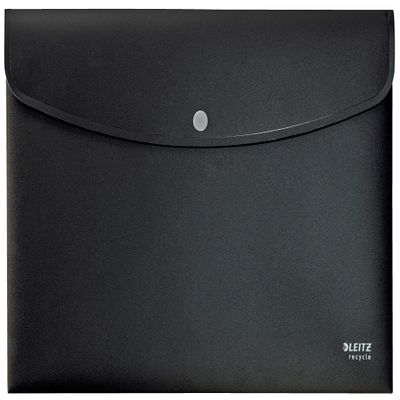 L:DocumentWallet Recycle A4 PP Black