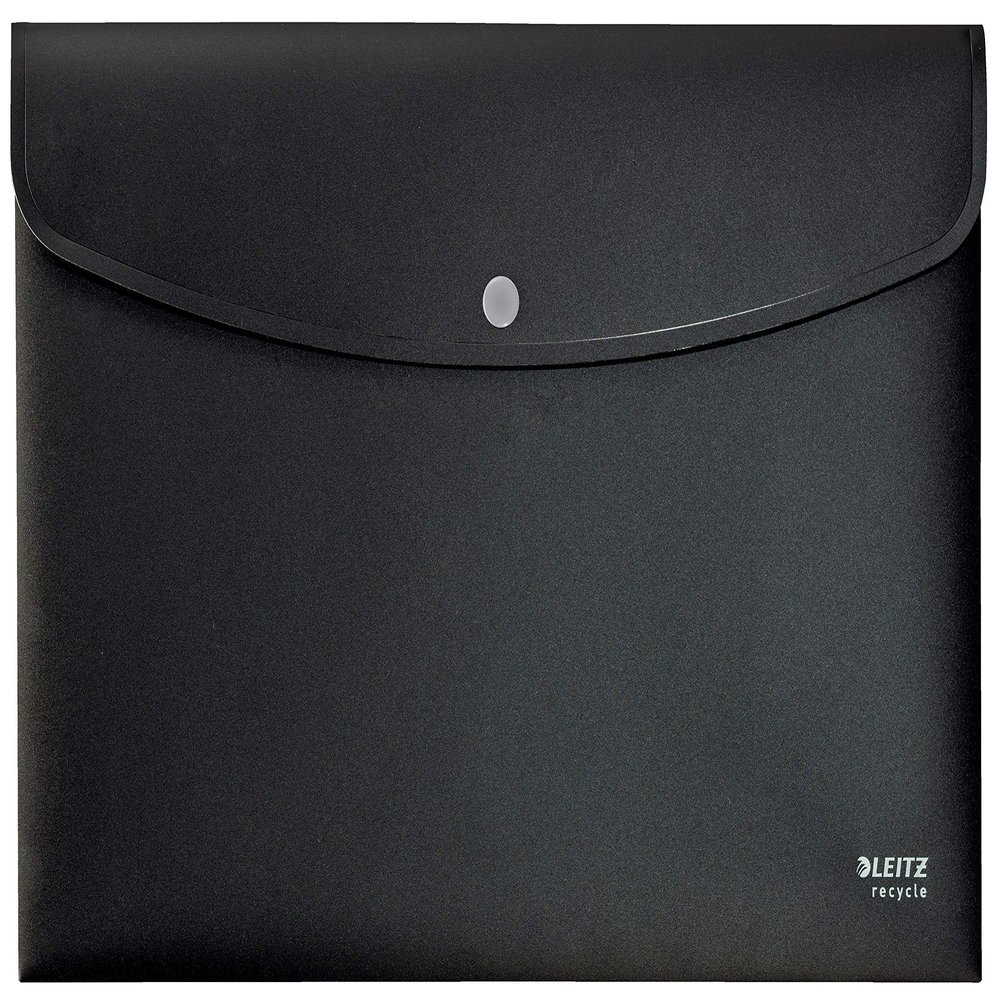 L:DocumentWallet Recycle A4 PP Black