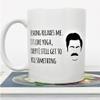 11 oz Ceramic Coffee Mug | 'Fishing Relaxes Me. It's Like Yoga Except I Still Get to Kill Something' Ron Swanson Quote | Parks and Rec Gift | Travel Mug, Tea Cup, Birthday Present | Double-Sided Print view 4