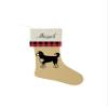 Bernedoodle Labradoodle Doodle Dog Christmas Stocking Burlap With Personalization Decor Buffalo Plaid view 1