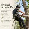 YUZENET Braided Polyester Arborist Rope (3/8 inch X 100 feet) High Strength Bull Rope for Tree Work Truck Securing Camping Swing, ArmyGreen view 4