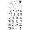 Rayher 50222000 Clear Stamps Advent Calendar Nordic 97 x 205 mm 34 Designs 1 Sheet, Normal, White view 3