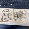 12 Paw Print Ornaments, Handmade Wood Ornaments, view 4