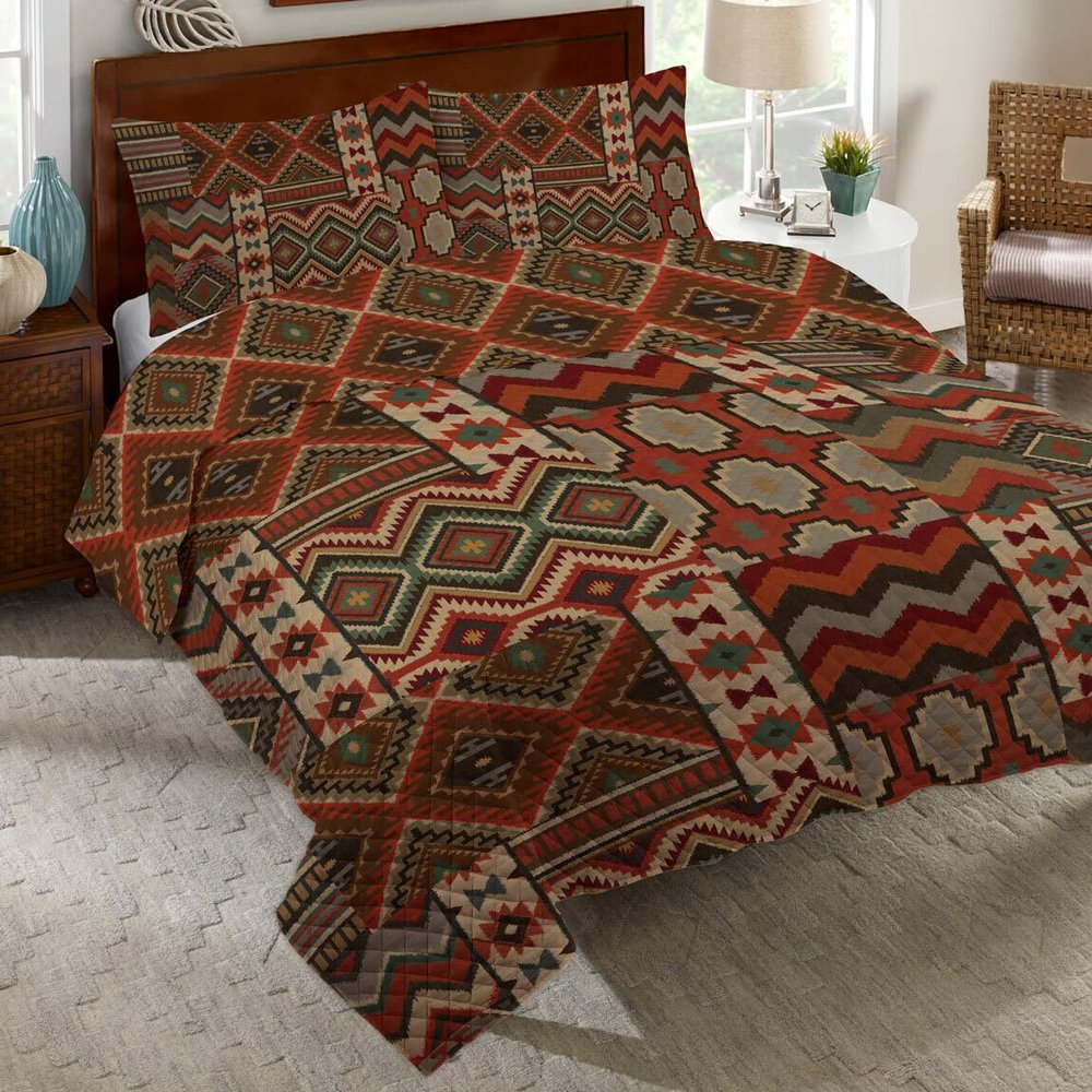 BLACK FOREST DECOR Desert Summer Quilt Bed Set - King