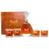 4 Piece Bourbon Decanter Set With Scotch Glasses and Wooden Box - Personalized, Customized For Men and Women - Clear view 1