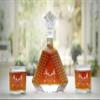 4 Piece Bourbon Decanter Set With Scotch Glasses and Wooden Box - Personalized, Customized For Men and Women - Clear view 2