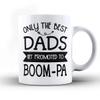Boom-pa Grandpa Mug - 15oz White Mug, Best Dad's get Promoted to Boom-pa Great for new Grandpas or Grandfather, Grandparents Pregnancy Reveal & Birth Announcement Gift for New Baby view 1