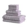 Mosobam Luxury Turkish 8pc Towel Set 30X58 16X30 13X13 Lavender Aura 700 GSM Bamboo Viscose & Aegean Turkish Combed Cotton view 1