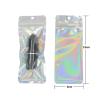 100Pcs Aluminum Foil Bags Matte Translucent Clear Front Plastic Zipper Bags with Hang Hole Tear Notch Zipper Pouch Saver Bag Short Term Food Storage Packaging 2.3x11in (6x28cm) view 4