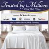 DECOLURE 100% Viscose Derived from Bamboo Sheets King Size - Luxury 4 Pc Naturally Cooling Sheets, Ultra Soft Bed Set - Deep 17" Pockets, Durable Double Stitching, Oeko Tex Standard (White) view 4