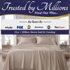 DECOLURE 100% Viscose Derived from Bamboo Sheets Twin Size - Luxury 3 Pc Naturally Cooling Sheets, Ultra Soft Bed Set - Deep 17" Pockets, Durable Double Stitching, Oeko Tex Standard (Taupe) view 4