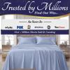 DECOLURE 100% Viscose Derived from Bamboo Sheets Queen Size - Luxury 4 Pc Naturally Cooling Sheets, Ultra Soft Bed Set - Deep 17" Pockets, Durable Double Stitching, Oeko Tex Standard (Light Blue) view 4