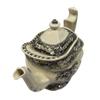 11" Pond Fishing Transferware Porcelain Teapot Antique Reproduction view 2