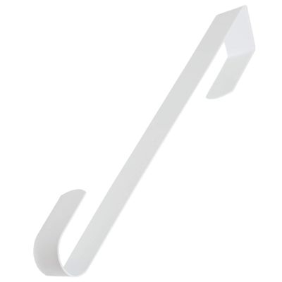 AnapoliZ Wreath Door Hanger 15 Inch | White Wreath Hook | Over Door Hook Hanger | Front Door Hanger for Holiday Decorations | Premium Sturdy Metal Hanger for Wreaths, Coats, Towels, Door Displays