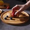 Wooden Plate with Lid, Restaurant Steak Tray Upgraded Glass Cake Dome Chip & Dip Server 6/8/10Inch (Size : 202014CM) view 3