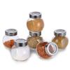 UXZDX Seasoning Bottle Set Glass Storage Tank RackCompact Spice Rack for Kitchen BBQ Camping Picnic view 3