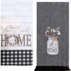 Kay Dee Designs Farmhouse Home Sweet Home Terry & Tea Towels, Set of 2 Farmhouse Rustic Kitchen Towels for Farmhouse Kitchen Decor Towels, Kitchen Hand Towels, Baking Cooking & Cleaning. view 1