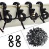 Vikdio 60 Pcs Black Gutter Hooks for Christmas Lights Outdoor, Gutter Clips for Fixing Christmas Meteor Shower Icicle Lights on Wedding Halloween Xmas Decorations Outdoor Party Garden Tree Window view 1