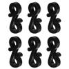 Vikdio 60 Pcs Black Gutter Hooks for Christmas Lights Outdoor, Gutter Clips for Fixing Christmas Meteor Shower Icicle Lights on Wedding Halloween Xmas Decorations Outdoor Party Garden Tree Window view 4