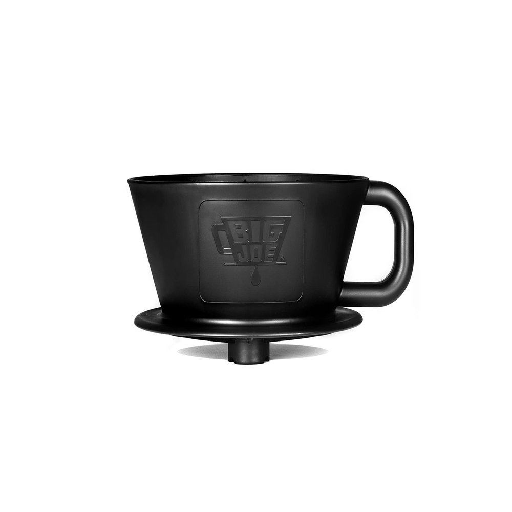 BIG JOE Large Pour Over Coffee Dripper (Durable BPA-Free Plastic) w/ 50 Filters - Brews 12 to 75 oz of Coffee into Any Mug, Carafe, or Thermos - Dishwasher Safe - Made in USA