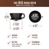 BIG JOE Large Pour Over Coffee Dripper (Durable BPA-Free Plastic) w/ 50 Filters - Brews 12 to 75 oz of Coffee into Any Mug, Carafe, or Thermos - Dishwasher Safe - Made in USA view 2