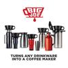 BIG JOE Large Pour Over Coffee Dripper (Durable BPA-Free Plastic) w/ 50 Filters - Brews 12 to 75 oz of Coffee into Any Mug, Carafe, or Thermos - Dishwasher Safe - Made in USA view 4