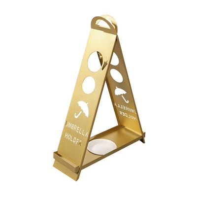 Umbrella Racks AYY Simple Metal Umbrella Stand, Small Black and White Gold Umbrella Holder for Household Commercial Use, with Hook and Drip Tray, Accommodating 5-15 Umbrellas
