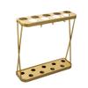 Umbrella Racks AYY Simple Metal Umbrella Stand, Small Black and White Gold Umbrella Holder for Household Commercial Use, with Hook and Drip Tray, Accommodating 5-15 Umbrellas view 1