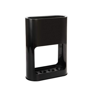Umbrella Racks WXYZ Nordic Household Umbrella Stand, Can Store 4 Long and Short Umbrellas, Floor-Standing Umbrella Bucket, 22x9x28cm Black White Blue (Color : Black)