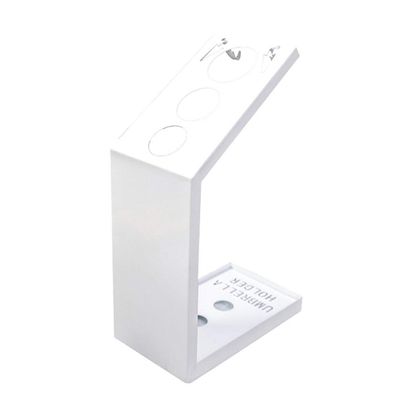 Umbrella Racks AYY Simple Metal Umbrella Stand, Small Black and White Gold Umbrella Holder for Household Commercial Use, with Hook and Drip Tray, Accommodating 5-15 Umbrellas