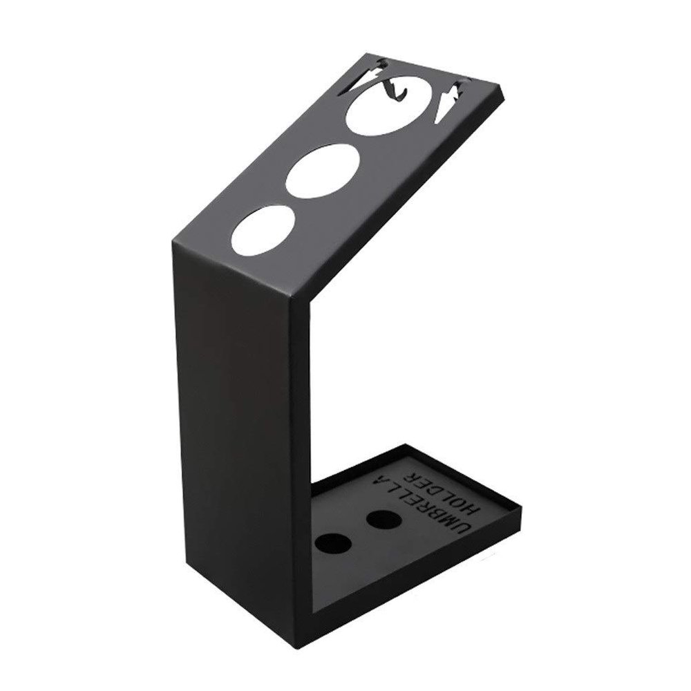 Umbrella Racks AYY Simple Metal Umbrella Stand, Small Black and White Gold Umbrella Holder for Household Commercial Use, with Hook and Drip Tray, Accommodating 5-15 Umbrellas