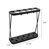 Umbrella Racks AYY Simple Metal Umbrella Stand, Small Black and White Gold Umbrella Holder for Household Commercial Use, with Hook and Drip Tray, Accommodating 5-15 Umbrellas view 2