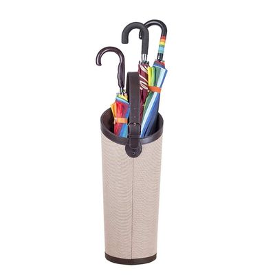 Umbrella Racks WXYZ Creative Pu Leather Umbrella Stand, Floor-Standing Umbrella Bucket, Flower Arrangement Bucket, Can Hold Golf Clubs, Walking Stick 20x69cm, 7 Styles (Color : Style2)
