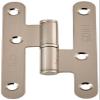 Jdel Pack of 4 Nickel-Plated Round Edge Bolts Without Finial 100 mm, Right, 100 mm view 2