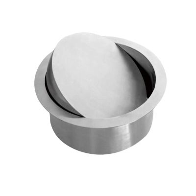Built-in Countertop Trash and Waste Chute Lid - Round Stainless Steel Balance Flap Cover Flush Trash Grommet Swing Trash Can Lid240mm