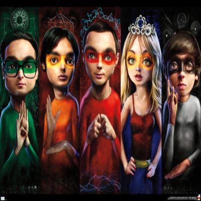 Trends International The Big Bang Theory - Faces Wall Poster, 22.375" x 34", Premium Unframed Version