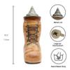 1 Liter | OktoberfestHaus Beer Boot Ceramic Beer Mug With Handle Okoberfest Stein and Metal Lid Masskrug Aleman and Jarra Stein Beer Mug and Beer Steins for Men Are a Beer Lover Gift Idea view 2