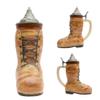 1 Liter | OktoberfestHaus Beer Boot Ceramic Beer Mug With Handle Okoberfest Stein and Metal Lid Masskrug Aleman and Jarra Stein Beer Mug and Beer Steins for Men Are a Beer Lover Gift Idea view 3