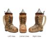 1 Liter | OktoberfestHaus Beer Boot Ceramic Beer Mug With Handle Okoberfest Stein and Metal Lid Masskrug Aleman and Jarra Stein Beer Mug and Beer Steins for Men Are a Beer Lover Gift Idea view 4