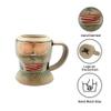 0.55L German Beer Stein  Pair of German Dirndl Oktoberfest Beer mug - Hand-Painted German Beer Stein Mug - Ceramic Tankard Collectible By Oktoberfest Haus view 2