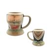 0.55L German Beer Stein  Pair of German Dirndl Oktoberfest Beer mug - Hand-Painted German Beer Stein Mug - Ceramic Tankard Collectible By Oktoberfest Haus view 3