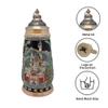 0.75 Liter | OktoberfestHaus Beer Stein German Neuschwanstein Schloss (Castle) Ceramic Mug With Metal Lid Beer Mugs, Beer Steins for Men and Beer Lover Gift Idea, Beer Mug Gift view 2