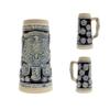 1.1 Liter | OktoberfestHaus Tankard Ceramic Beer Stein Cobalt Blue Collectible Bier Krug German Adler (Eagle) Midieval Coat Of Arms Jarras de Cerveza and Jarra Stein view 4