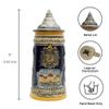 0.65 Liter | OktoberfestHaus Castles & Cities of Germany Beer Stein With Lid Beer Lover Gifts Jarras de Cerveza Alemana Great Beer Drinking Gifts for Men view 3